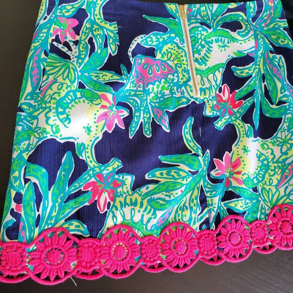 Lilly Pulitzer Tate Skirt Trunk Show Elephant 0 - Picture 7 of 11